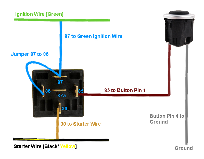 Push Button Light Switch Wiring Diagram
